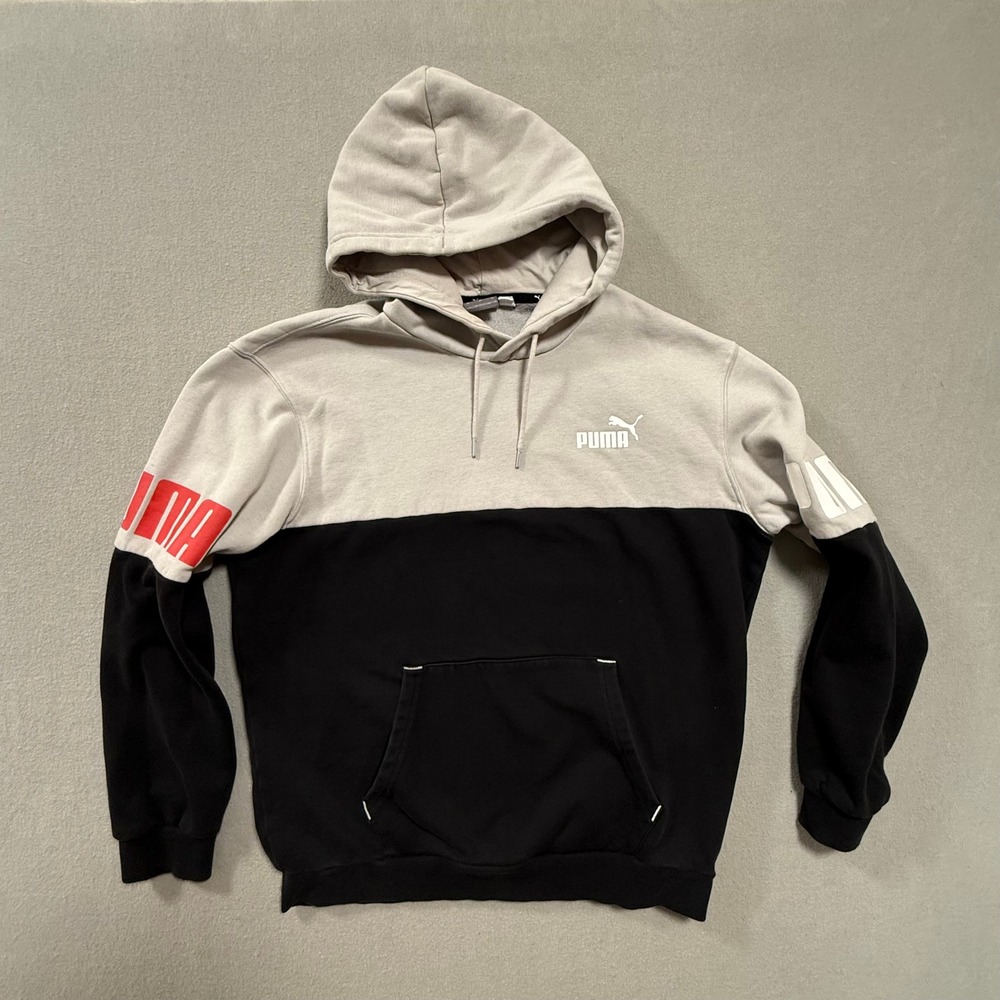 Puma Essentials Block Pullover Hoodie Sweatshirt‎ Men Size Medium